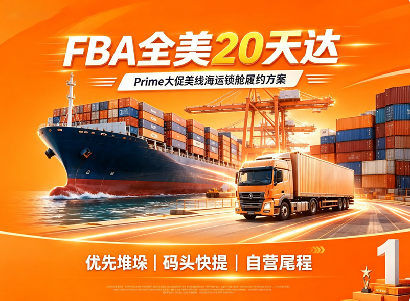 FBA 全美 20 天達(dá)｜Prime 大促美線海運(yùn)鎖艙履約方案
